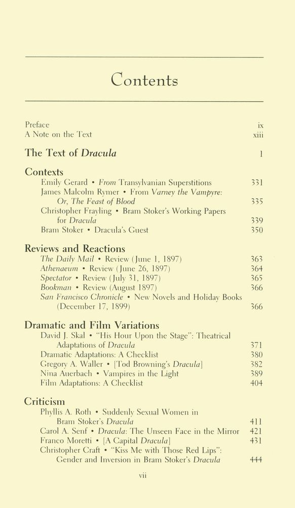 『Dracula : authoritative text, backgrounds, reviews and reactions, dramatic and film variations, criticism』 2