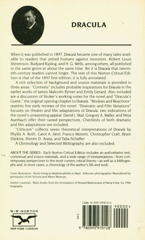 『Dracula : authoritative text, backgrounds, reviews and reactions, dramatic and film variations, criticism』 4