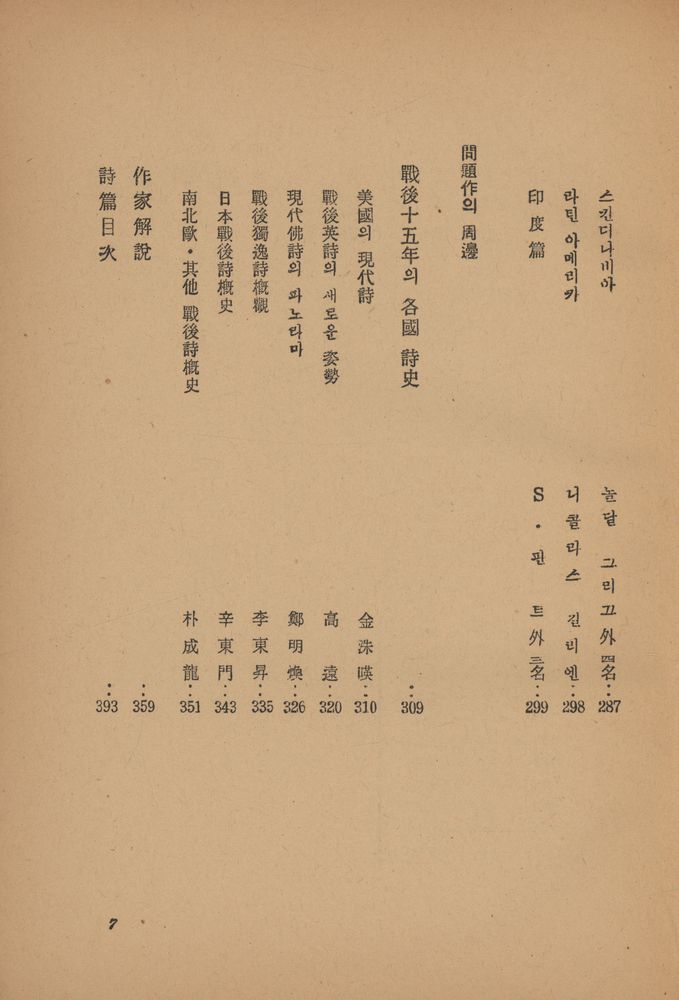 『世界戰後文學全集  9 - 世界戰後問題詩集(세계전후문학전집 9 - 세계전후문제시집)』 3