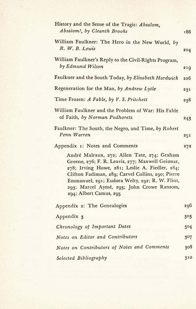 『FAULKNER : A COLLECTION OF CRITICAL ESSAYS』 3