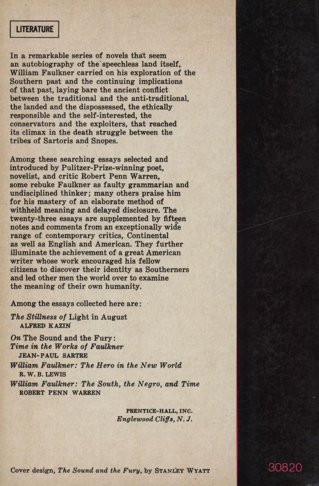 『FAULKNER : A COLLECTION OF CRITICAL ESSAYS』 4