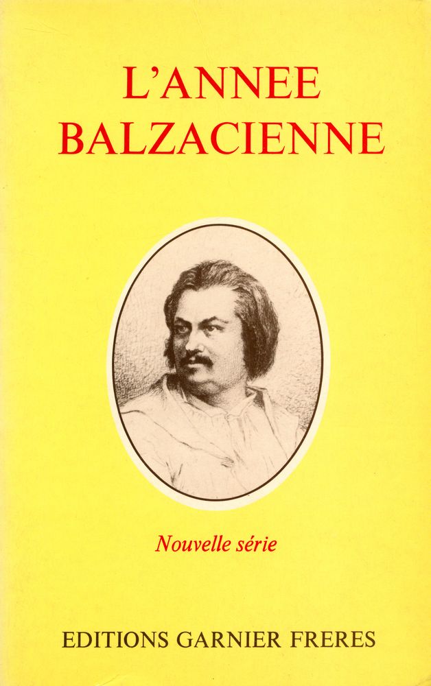『L'ANNEE BALZACIENNE : Nouvelle série』 1