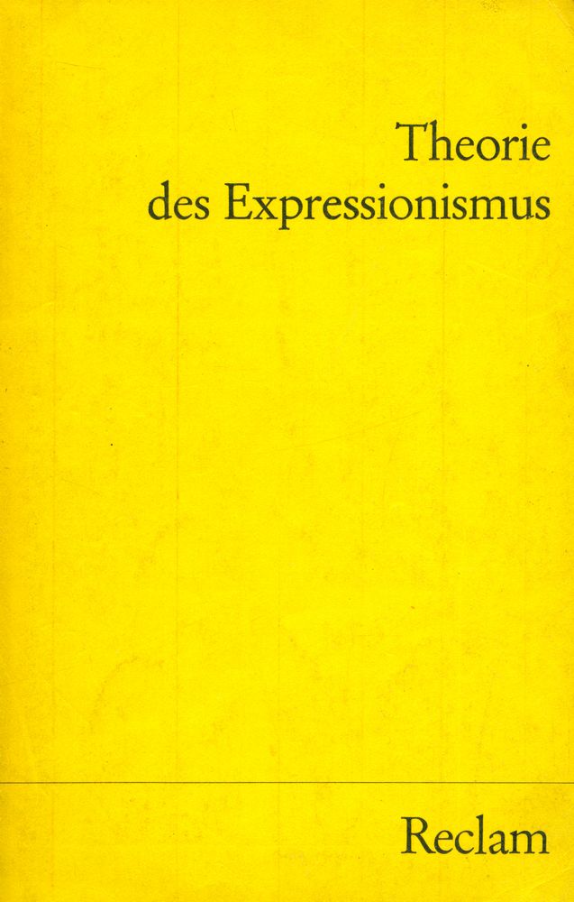 『Theorie des Expressionismus』 1