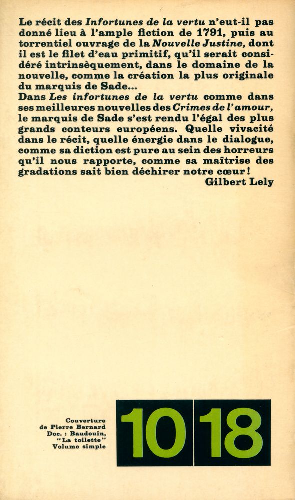 『LES INFORTUNES DE LA VERTU』 3