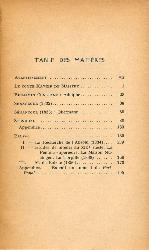 『LES GRANDS ÉCRIVAINS FRANÇAIS : XIXe SIÈCLE LES ROMANCIERS Ⅰ』 2