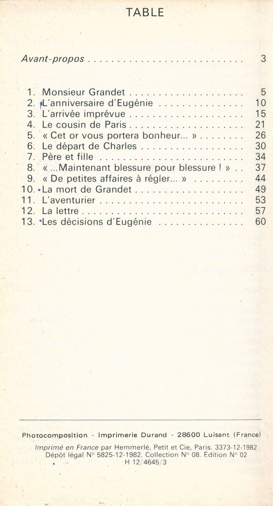 『balzac : eugénie grandet』 2