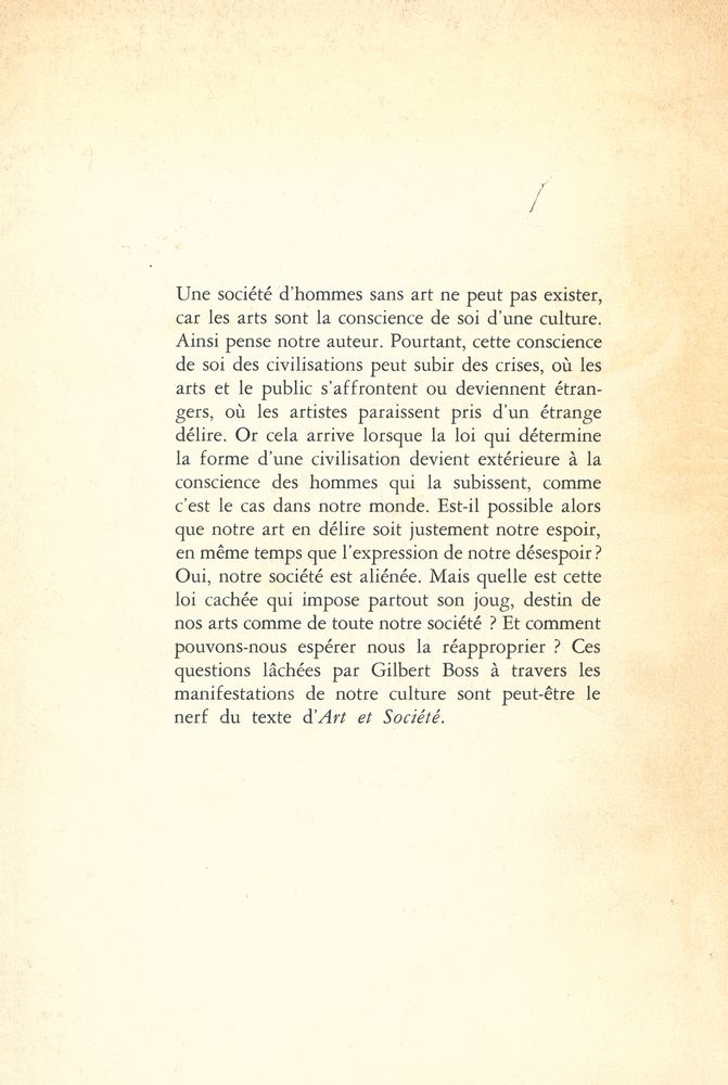 『Art et Société : ESSAI SUR LA LOI CULTURELLE DE L'OCCIDENT CONTEMPORAIN』 4