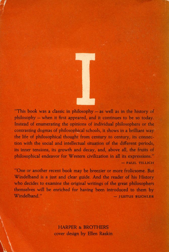 『A HISTORY OF PHILOSOPHY Ⅰ -  Greek, Roman, and Medieval』 4