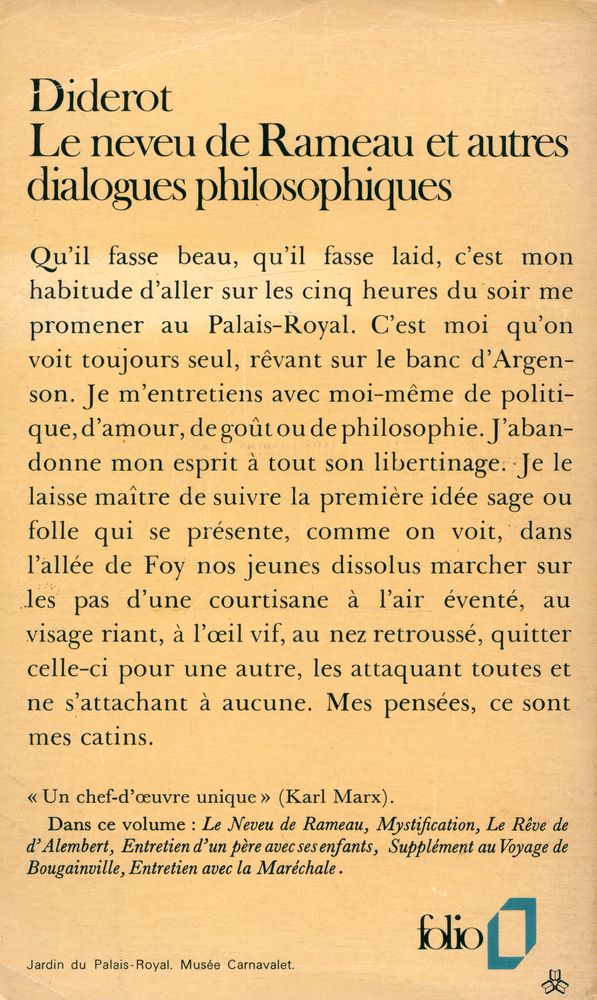 『Le neveu de Rameau : et autres dialogues philoosphiques』 3