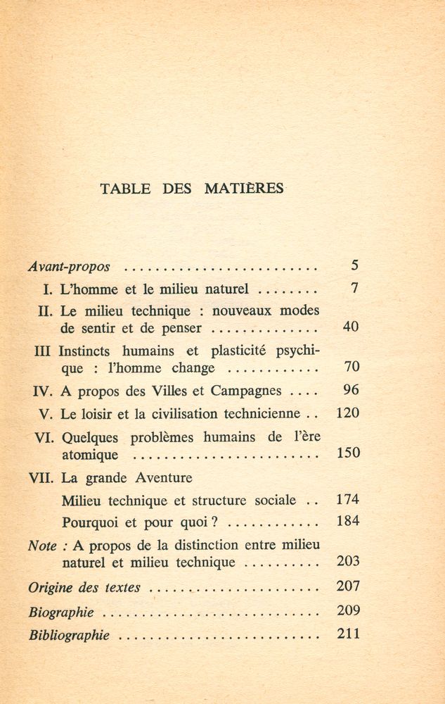 『SEPT ÉTUDES SUR L'HOMME ET LA TECHNIQUE』 2