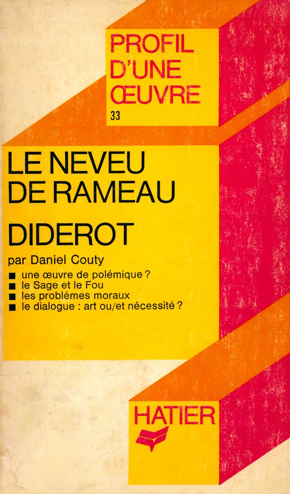 『LE NEVEU DE RAMEAU - DIDEROT』 1