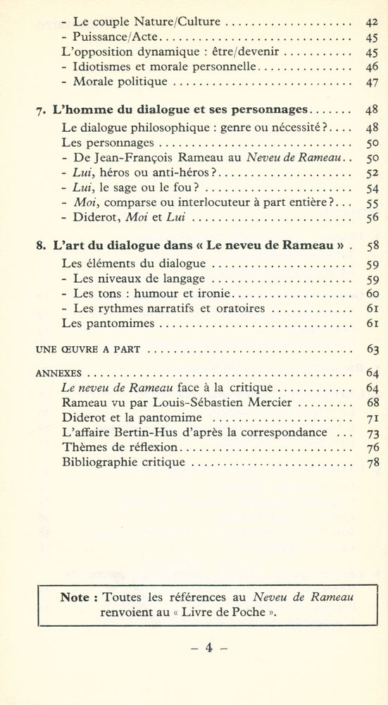 『LE NEVEU DE RAMEAU - DIDEROT』 3