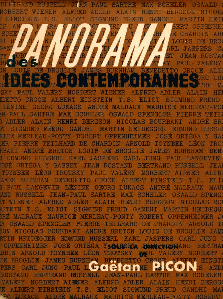 『PANORAMA des IDÉES CONTEMPORAINES』 1