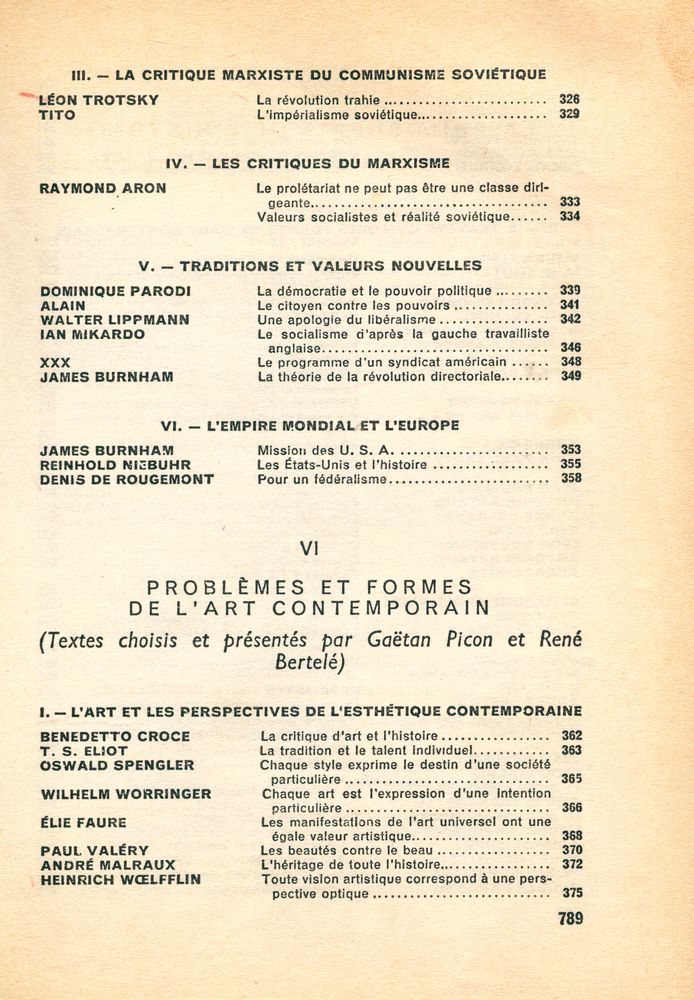 『PANORAMA des IDÉES CONTEMPORAINES』 6