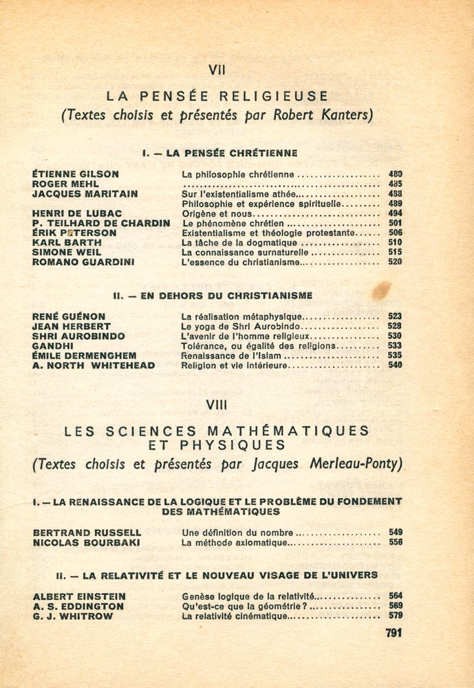 『PANORAMA des IDÉES CONTEMPORAINES』 8