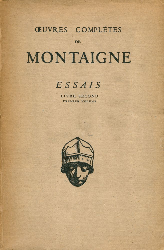『ESSAIS LIVRE SECOND : Chapitres I à XII』 1
