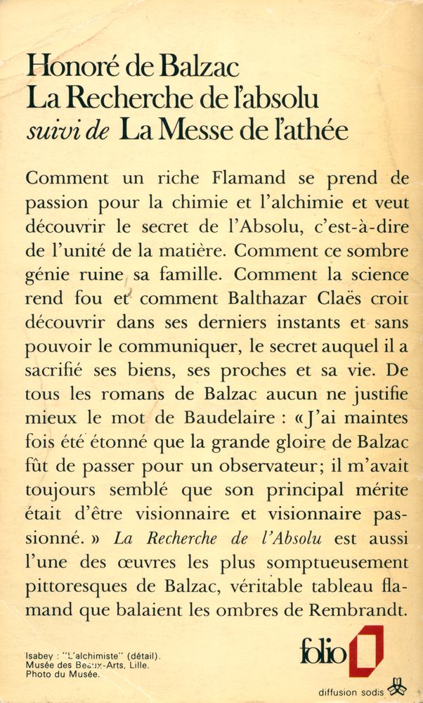 『La Recherche de l'absolu』 3