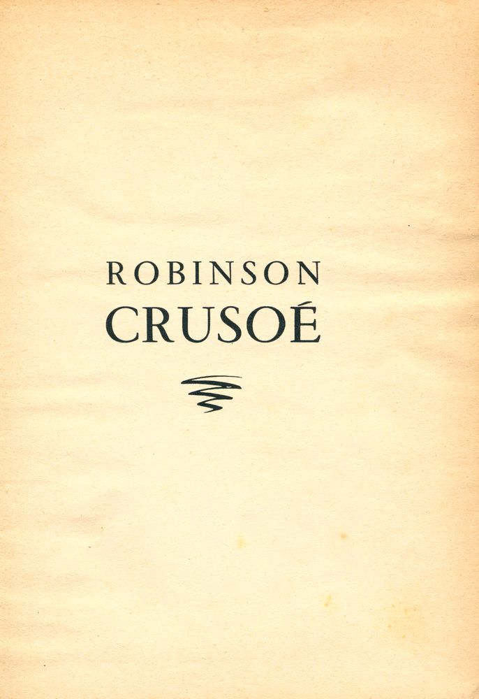 『ROBINSON CRUSOÉ』 1
