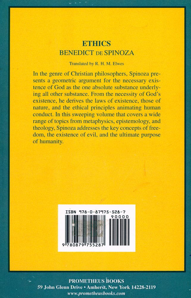 『ETHICS : including the Improvement of the Understanding』