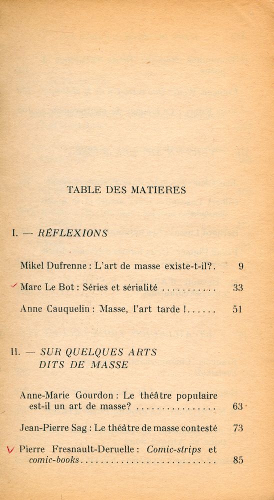 『L'ART DE MASSE N'EXISTE PAS : Revue d'Esthétique』 1974, Nº 3 - 4 2