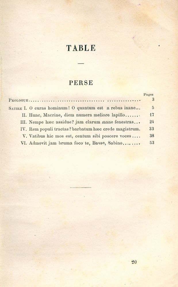 『PERSE ET JUVÉNAL』 2