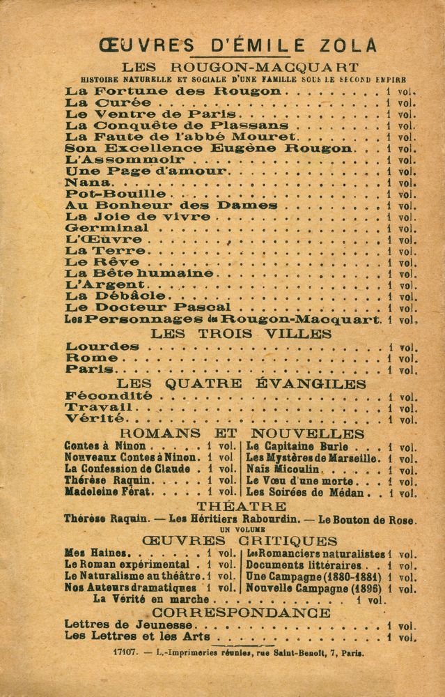 『LE VENTRE DE PARIS』 3