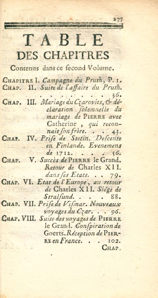 『HISTOIRE DE L'EMPIRE DE RUSSIE, SOUS PIERRE LE GRAND, PAR L'AUTEUR DE L'HISTOIRE DE CHARLES XII : TOME SECOND』 2