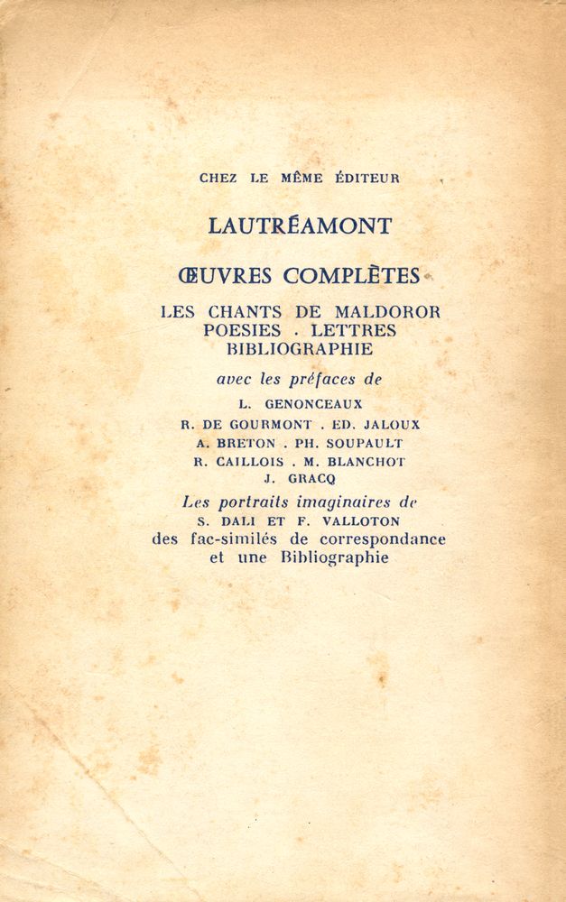 『LAUTRÉAMONT』 3
