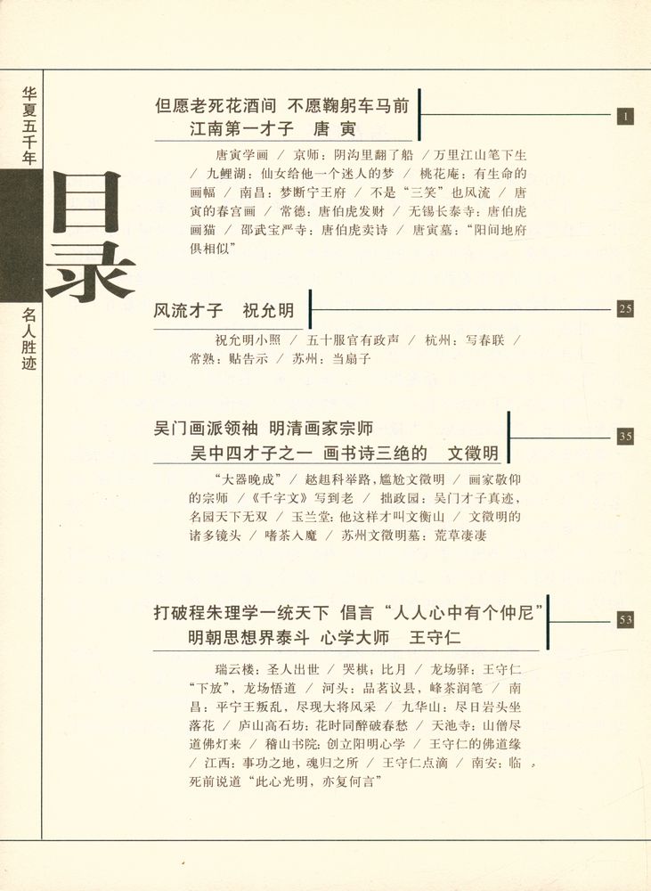 『华夏五千年名人胜迹ㆍ明朝中期卷』 2