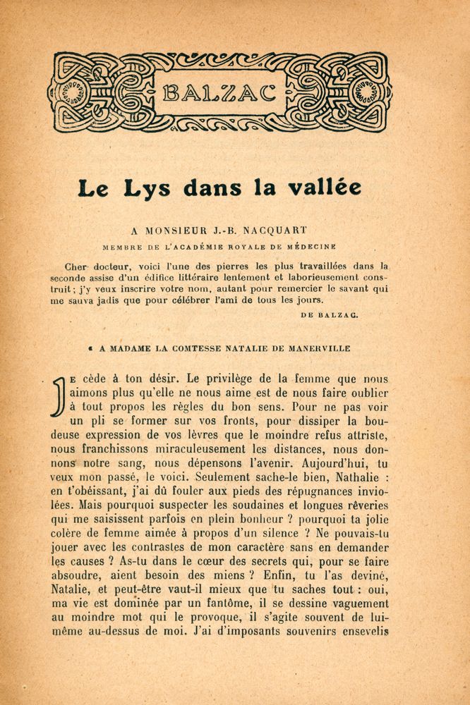 『LE LYS DANS LA VALLÉE』 2