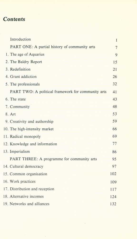 『Comedia Series No. 23 - Community, Art and the State』 2