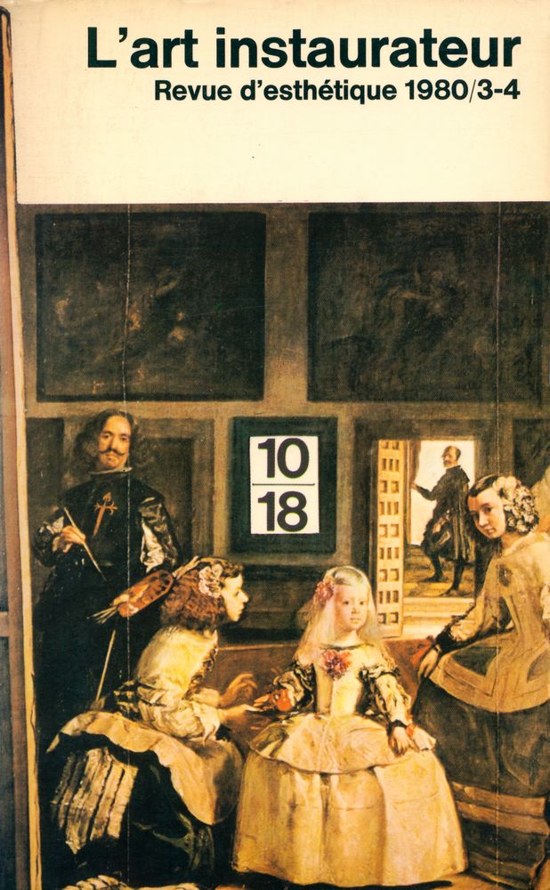 『L'art instaurateur : Revue d'esthétique 1980/3 - 4』 1