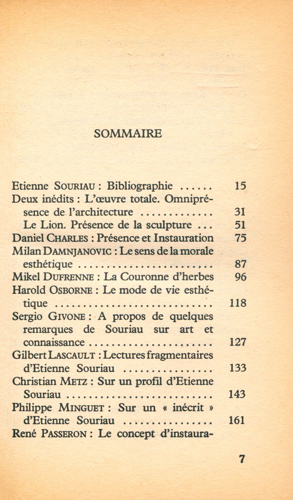 『L'art instaurateur : Revue d'esthétique 1980/3 - 4』 2