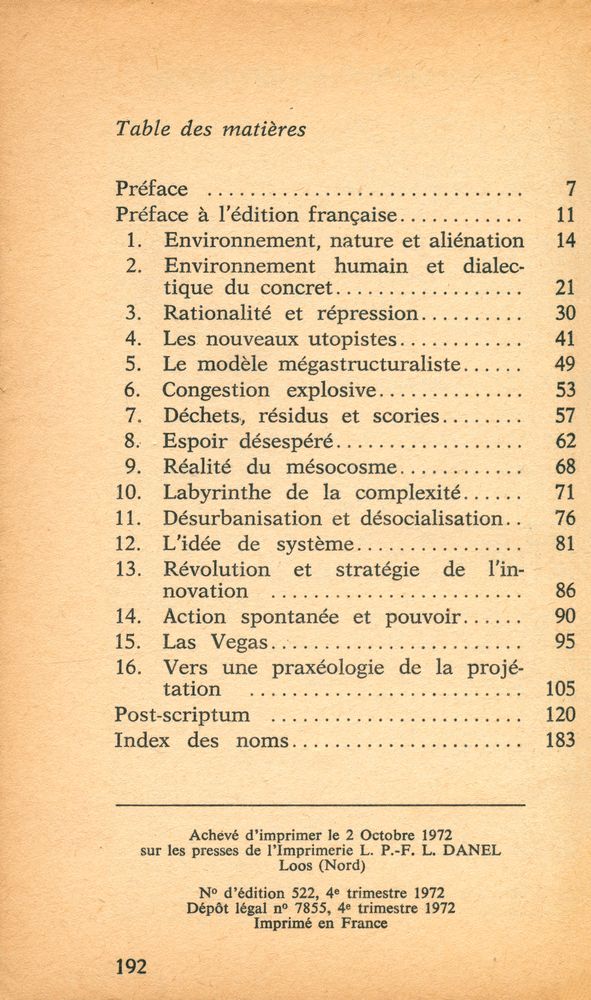 『Environnement et idéologie』 2