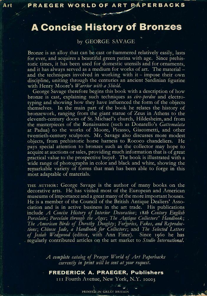 『A CONCISE HISTORY OF BRONZES』 3