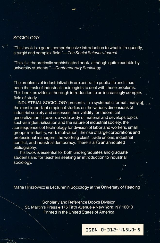 『Industrial Sociology: An Introduction』 3