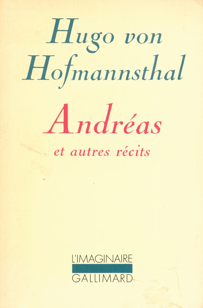『L'Imaginaire : Andreas et autres recits』 1