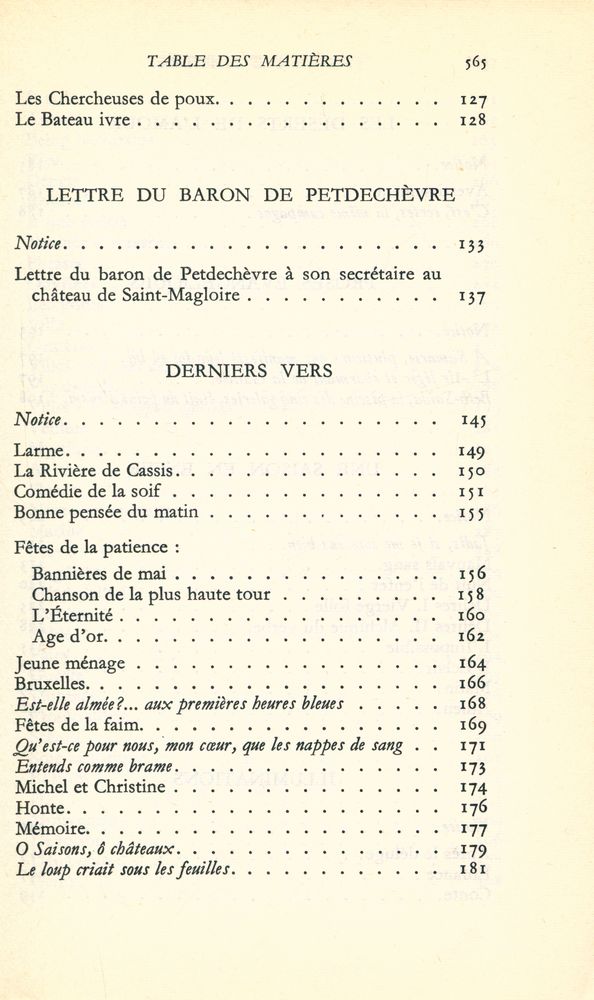 『Rimbaud - ŒUVRES』 4