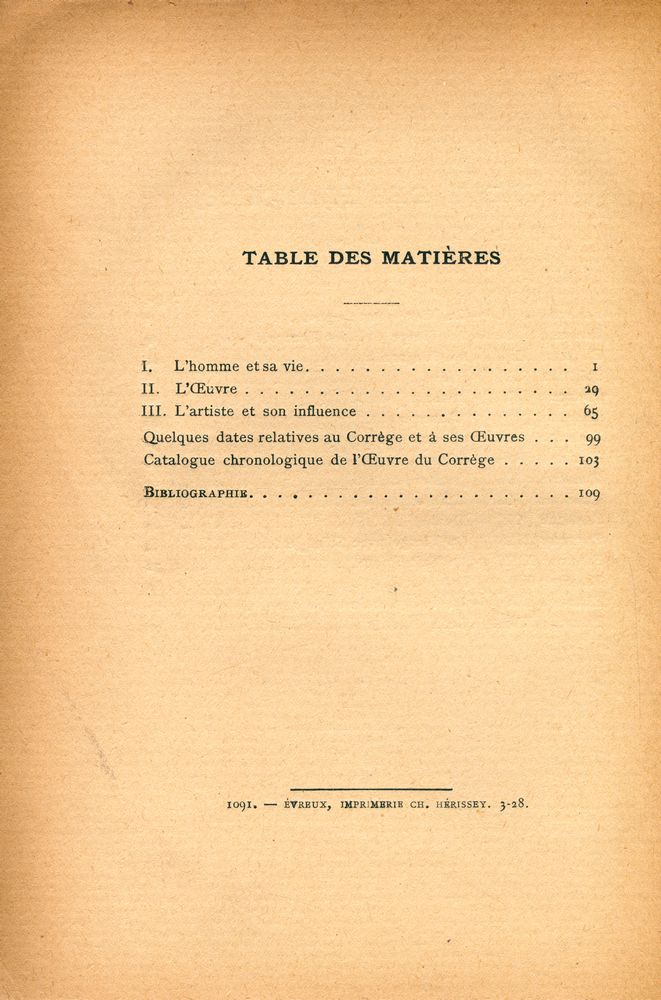 『Art et Esthétique : Le Corrège』 2