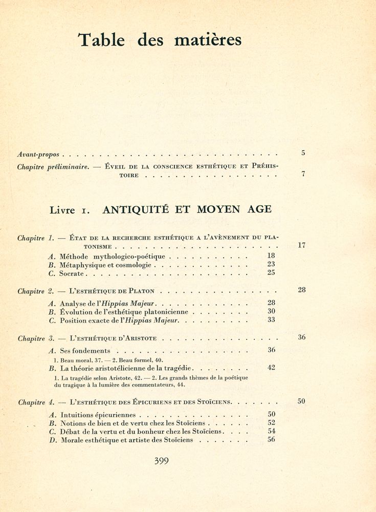 『HISTOIRE DE L'ESTHÉTIQUE』 2