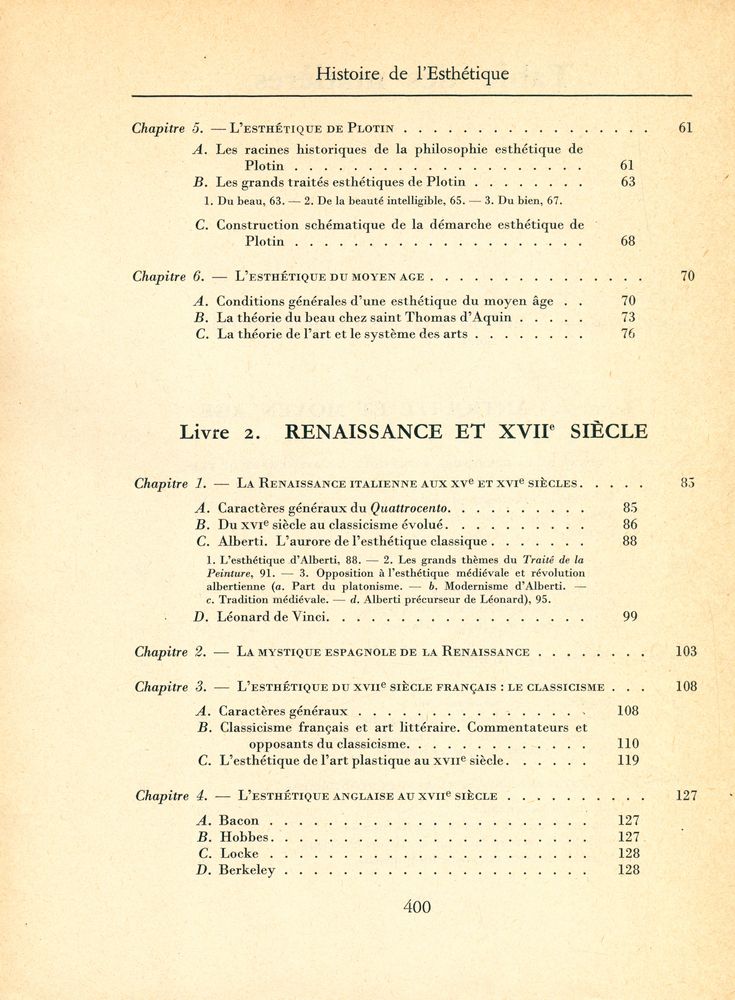 『HISTOIRE DE L'ESTHÉTIQUE』 3