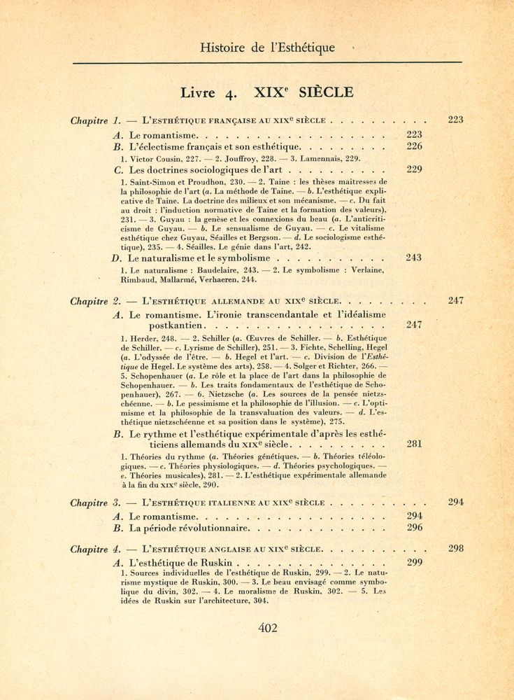 『HISTOIRE DE L'ESTHÉTIQUE』 5