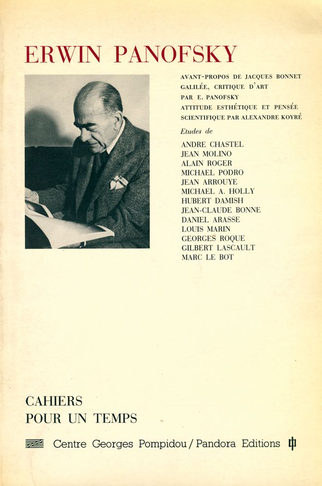 『Pour un temps : Erwin Panofsky』 1