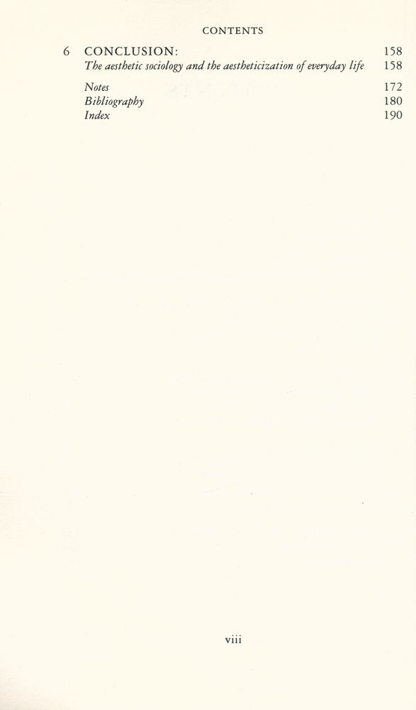 『The Sociology of Taste』 3