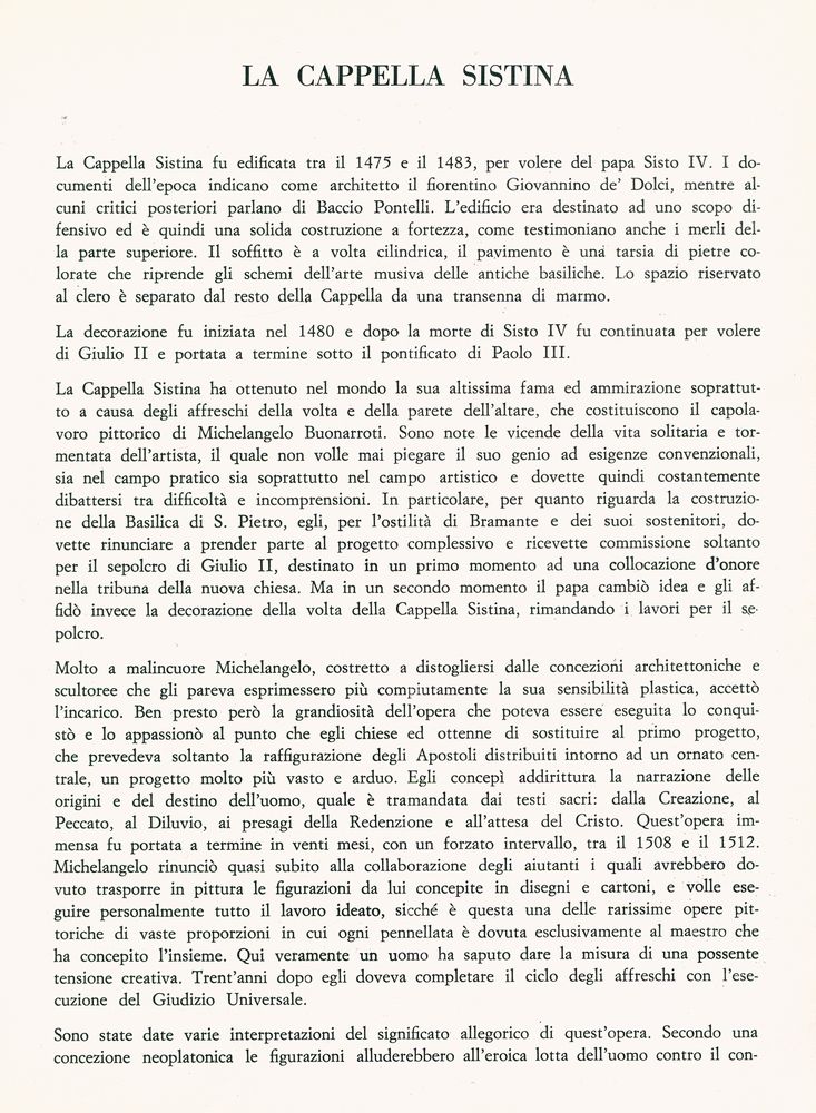 『CAPPELLA SISTINA』 2