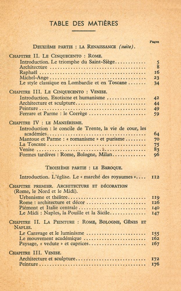 『Arts Styles et Techniques - L'art italien tome II』 2