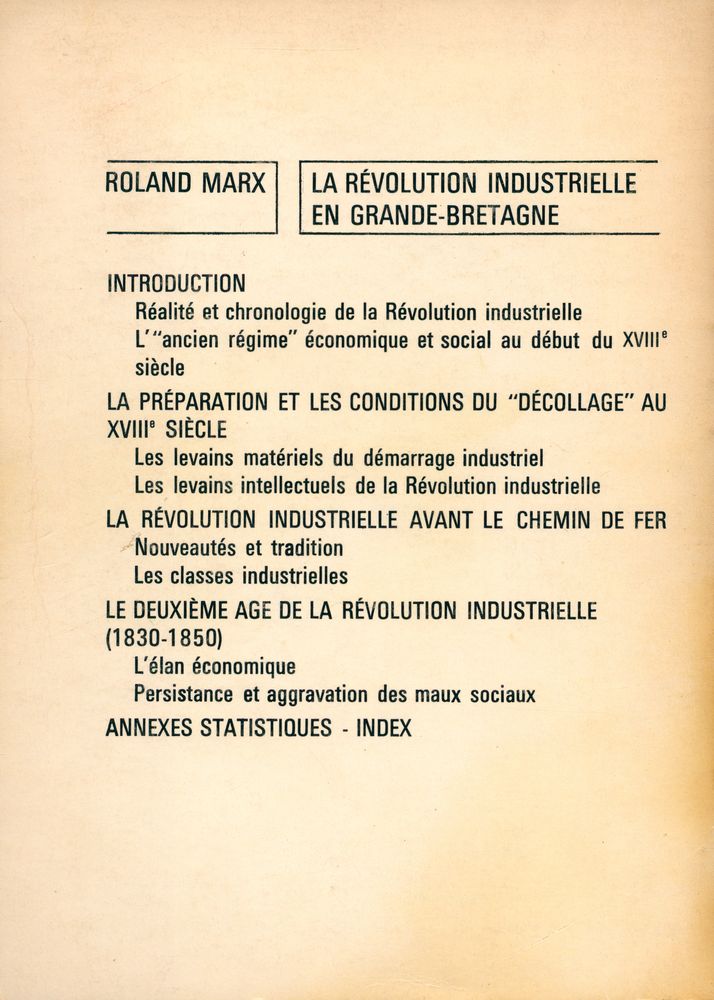 『La révolution industrielle en grande - bretagne, des origines a 1850』 5