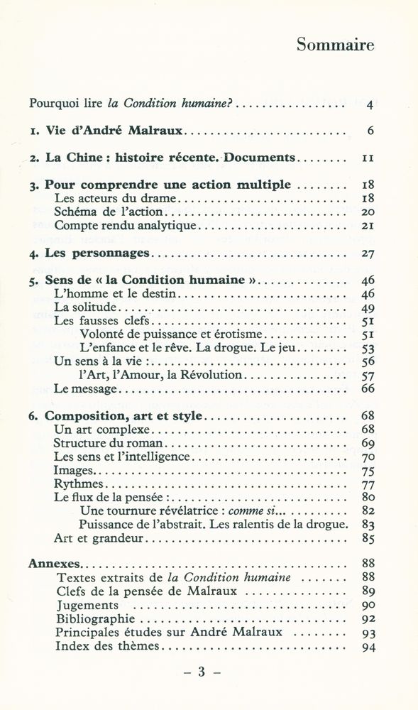 『La Condition Humaine, Malraux』 2