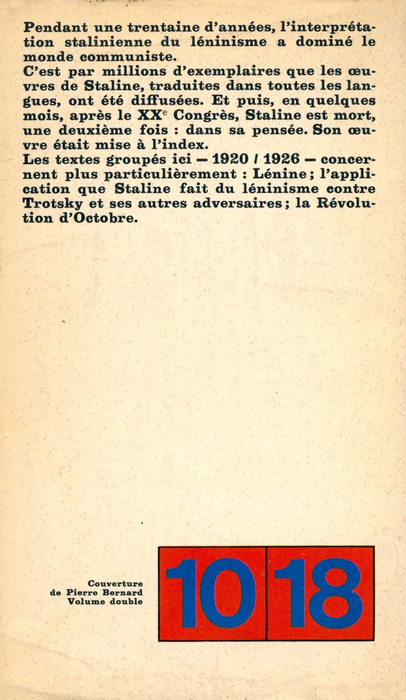『Les bases du Léninisme』 4