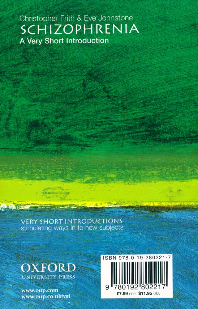 『Schizophrenia : A Very Short Introduction』 3